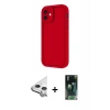 MARSİLYAN™- iPhone 11 Kılıf Yankı Yansıma Özel Seri - Şeffaf 360 Full Body Arka Koruyucu + Raze Metal Kamera Lens - GS