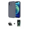 MARSİLYAN™- iPhone 11 Kılıf Yankı Yansıma Özel Seri - Şeffaf 360 Full Body Arka Koruyucu + Şeffaf Kamera Lens Koruma Cam