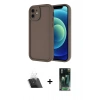 MARSİLYAN™- iPhone 11 Kılıf Yankı Yansıma Özel Seri - Şeffaf 360 Full Body Arka Koruyucu + Şeffaf Kamera Lens Koruma Cam