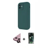 MARSİLYAN™- iPhone 11 Kılıf Yankı Yansıma Özel Seri - Şeffaf 360 Full Body Arka Koruyucu + Raze Metal Kamera Lens - SH