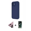 MARSİLYAN™- iPhone 11 Kılıf Yankı Yansıma Özel Seri - Şeffaf 360 Full Body Arka Koruyucu + Raze Metal Kamera Lens - SH