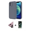 MARSİLYAN™- iPhone 11 Kılıf Yankı Yansıma Özel Seri - Şeffaf 360 Full Body Arka Koruyucu + Raze Metal Kamera Lens - SH