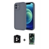 MARSİLYAN™- iPhone 11 Kılıf Yankı Yansıma Özel Seri - Şeffaf 360 Full Body Arka Koruyucu + PVD Metal Kamera Lens - TU