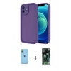 MARSİLYAN™- iPhone 11 Kılıf Yankı Yansıma Özel Seri - Şeffaf 360 Full Body Arka Koruyucu + Neon Fosforlu Kamera Lens - YL