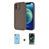 MARSİLYAN™- iPhone 11 Kılıf Yankı Yansıma Özel Seri - Şeffaf 360 Full Body Arka Koruyucu + Neon Fosforlu Kamera Lens - YL