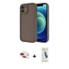 MARSİLYAN™- iPhone 11 Kılıf Yankı Yansıma Özel Seri - Şeffaf Pasifik Cam Ekran Koruyucu + Pers Alüminyum Kamera Lens - KI