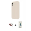 MARSİLYAN™- iPhone 11 Kılıf Yankı Yansıma Özel Seri - Şeffaf Pasifik Cam Ekran Koruyucu + Pers Alüminyum Kamera Lens - KI