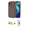 MARSİLYAN™- iPhone 11 Kılıf Yankı Yansıma Özel Seri - Şeffaf Pasifik Cam Ekran Koruyucu + Rainbow Kamera Lens Koruma Cam - KI