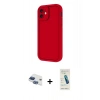 MARSİLYAN™- iPhone 11 Kılıf Yankı Yansıma Özel Seri - Şeffaf Pasifik Cam Ekran Koruyucu + Pers Alüminyum Kamera Lens - LT