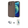 MARSİLYAN™- iPhone 11 Kılıf Yankı Yansıma Özel Seri - Şeffaf Pasifik Cam Ekran Koruyucu + Pers Alüminyum Kamera Lens - LT