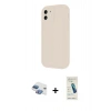 MARSİLYAN™- iPhone 11 Kılıf Yankı Yansıma Özel Seri - Şeffaf Pasifik Cam Ekran Koruyucu + Pers Alüminyum Kamera Lens - GI