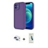MARSİLYAN™- iPhone 11 Kılıf Yankı Yansıma Özel Seri - Şeffaf Pasifik Cam Ekran Koruyucu + Pers Alüminyum Kamera Lens - LT