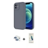 MARSİLYAN™- iPhone 11 Kılıf Yankı Yansıma Özel Seri - Şeffaf Pasifik Cam Ekran Koruyucu + Pers Alüminyum Kamera Lens - GI
