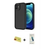 MARSİLYAN™- iPhone 11 Kılıf Yankı Yansıma Özel Seri - Şeffaf Pasifik Cam Ekran Koruyucu + Rainbow Kamera Lens Koruma Cam - KI