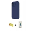 MARSİLYAN™- iPhone 11 Kılıf Yankı Yansıma Özel Seri - Şeffaf Pasifik Cam Ekran Koruyucu + Rainbow Kamera Lens Koruma Cam - KI