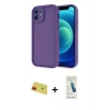 MARSİLYAN™- iPhone 11 Kılıf Yankı Yansıma Özel Seri - Şeffaf Pasifik Cam Ekran Koruyucu + Rainbow Kamera Lens Koruma Cam - KI