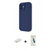 MARSİLYAN™- iPhone 11 Kılıf Yankı Yansıma Özel Seri - Şeffaf Pasifik Cam Ekran Koruyucu + Renkli Kamera Lens Koruma Cam - SI