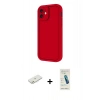 MARSİLYAN™- iPhone 11 Kılıf Yankı Yansıma Özel Seri - Şeffaf Pasifik Cam Ekran Koruyucu + Renkli Kamera Lens Koruma Cam - TU