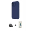MARSİLYAN™- iPhone 11 Kılıf Yankı Yansıma Özel Seri - Şeffaf Pasifik Cam Ekran Koruyucu + Kamera Lens Koruma Cam - SF