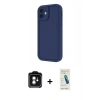 MARSİLYAN™- iPhone 11 Kılıf Yankı Yansıma Özel Seri - Şeffaf Pasifik Cam Ekran Koruyucu + PVD Metal Kamera Lens - YL
