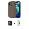 MARSİLYAN™- iPhone 11 Kılıf Yankı Yansıma Özel Seri - Şeffaf Pasifik Cam Ekran Koruyucu + PVD Metal Kamera Lens - YL