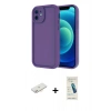MARSİLYAN™- iPhone 11 Kılıf Yankı Yansıma Özel Seri - Şeffaf Pasifik Cam Ekran Koruyucu + Renkli Kamera Lens Koruma Cam - YL