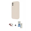 MARSİLYAN™- iPhone 11 Kılıf Yankı Yansıma Özel Seri - Şeffaf Royal Nano Ekran Koruyucu + Pers Alüminyum Kamera Lens - KI