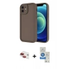 MARSİLYAN™- iPhone 11 Kılıf Yankı Yansıma Özel Seri - Şeffaf Royal Nano Ekran Koruyucu + Pers Alüminyum Kamera Lens - KI