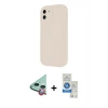MARSİLYAN™- iPhone 11 Kılıf Yankı Yansıma Özel Seri - Şeffaf Royal Nano Ekran Koruyucu + Raze Metal Kamera Lens - KI