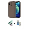 MARSİLYAN™- iPhone 11 Kılıf Yankı Yansıma Özel Seri - Şeffaf Royal Nano Ekran Koruyucu + Raze Metal Kamera Lens - KI