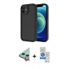 MARSİLYAN™- iPhone 11 Kılıf Yankı Yansıma Özel Seri - Şeffaf Royal Nano Ekran Koruyucu + Raze Metal Kamera Lens - KI