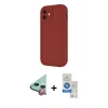 MARSİLYAN™- iPhone 11 Kılıf Yankı Yansıma Özel Seri - Şeffaf Royal Nano Ekran Koruyucu + Raze Metal Kamera Lens - KI