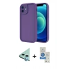 MARSİLYAN™- iPhone 11 Kılıf Yankı Yansıma Özel Seri - Şeffaf Royal Nano Ekran Koruyucu + Raze Metal Kamera Lens - MI