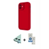 MARSİLYAN™- iPhone 11 Kılıf Yankı Yansıma Özel Seri - Şeffaf Royal Nano Ekran Koruyucu + Raze Metal Kamera Lens - MI