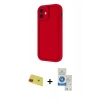 MARSİLYAN™- iPhone 11 Kılıf Yankı Yansıma Özel Seri - Şeffaf Royal Nano Ekran Koruyucu + Rainbow Kamera Lens Koruma Cam - KI