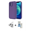 MARSİLYAN™- iPhone 11 Kılıf Yankı Yansıma Özel Seri - Şeffaf Royal Nano Ekran Koruyucu + Raze Metal Kamera Lens - GS