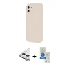 MARSİLYAN™- iPhone 11 Kılıf Yankı Yansıma Özel Seri - Şeffaf Royal Nano Ekran Koruyucu + Raze Metal Kamera Lens - GS