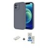 MARSİLYAN™- iPhone 11 Kılıf Yankı Yansıma Özel Seri - Şeffaf Royal Nano Ekran Koruyucu + Renkli Kamera Lens Koruma Cam - TU