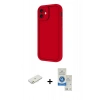 MARSİLYAN™- iPhone 11 Kılıf Yankı Yansıma Özel Seri - Şeffaf Royal Nano Ekran Koruyucu + Renkli Kamera Lens Koruma Cam - TU