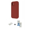 MARSİLYAN™- iPhone 11 Kılıf Yankı Yansıma Özel Seri - Şeffaf Royal Nano Ekran Koruyucu + Renkli Kamera Lens Koruma Cam - TU