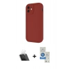 MARSİLYAN™- iPhone 11 Kılıf Yankı Yansıma Özel Seri - Şeffaf Royal Nano Ekran Koruyucu + Şeffaf Kamera Lens Koruma Cam