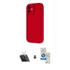MARSİLYAN™- iPhone 11 Kılıf Yankı Yansıma Özel Seri - Şeffaf Royal Nano Ekran Koruyucu + Şeffaf Kamera Lens Koruma Cam