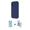 MARSİLYAN™- iPhone 11 Kılıf Yankı Yansıma Özel Seri - Şeffaf Royal Nano Ekran Koruyucu + Neon Fosforlu Kamera Lens - YL