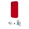 MARSİLYAN™- iPhone 11 Kılıf Yankı Yansıma Özel Seri - Şeffaf Royal Nano Ekran Koruyucu + Yeşil Pers Alüminyum Kamera Lens