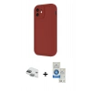 MARSİLYAN™- iPhone 11 Kılıf Yankı Yansıma Özel Seri - Şeffaf Royal Nano Ekran Koruyucu + Yeşil Pers Alüminyum Kamera Lens