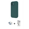 MARSİLYAN™- iPhone 11 Kılıf Yankı Yansıma Özel Seri - Şeffaf Uv Polymer Nano Ekran Koruyucu + Pers Alüminyum Kamera Lens - GI