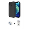 MARSİLYAN™- iPhone 11 Kılıf Yankı Yansıma Özel Seri - Şeffaf Uv Polymer Nano Ekran Koruyucu + Pers Alüminyum Kamera Lens - GI