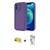 MARSİLYAN™- iPhone 11 Kılıf Yankı Yansıma Özel Seri - Şeffaf Uv Polymer Nano Ekran Koruyucu + Rainbow Kamera Lens Koruma Cam - KI