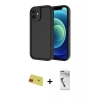 MARSİLYAN™- iPhone 11 Kılıf Yankı Yansıma Özel Seri - Şeffaf Uv Polymer Nano Ekran Koruyucu + Rainbow Kamera Lens Koruma Cam - KI