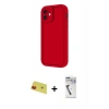 MARSİLYAN™- iPhone 11 Kılıf Yankı Yansıma Özel Seri - Şeffaf Uv Polymer Nano Ekran Koruyucu + Rainbow Kamera Lens Koruma Cam - KI